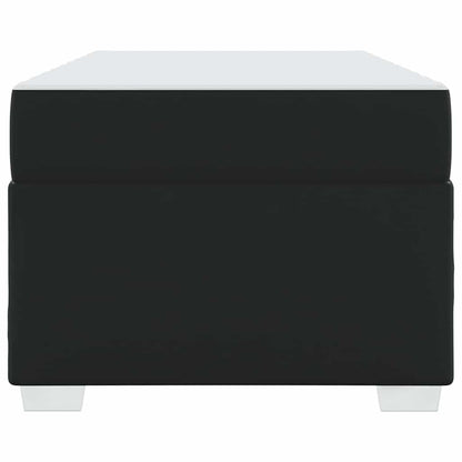 Struttura del letto con materasso Nero 80 x 200 cm Tessuto