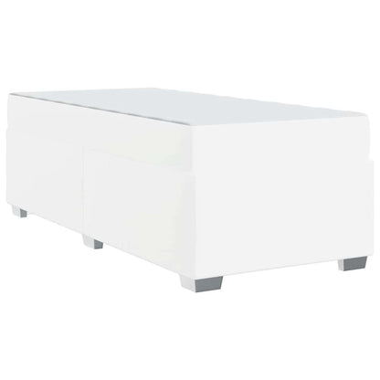 Struttura del letto Bianco 90 x 190 cm Pelle sintetica