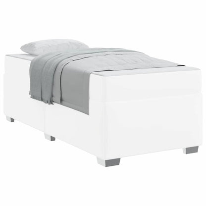 Struttura del letto Bianco 90 x 190 cm Pelle sintetica