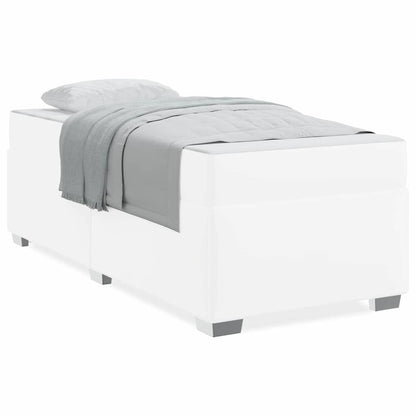 Struttura del letto Bianco 90 x 190 cm Pelle sintetica