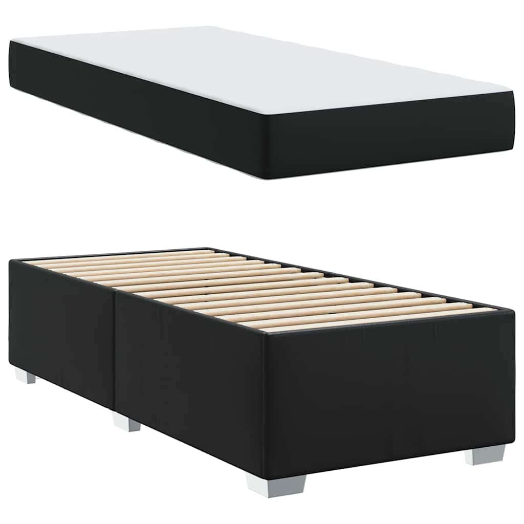 Struttura del letto Nero 90 x 200 cm Pelle sintetica