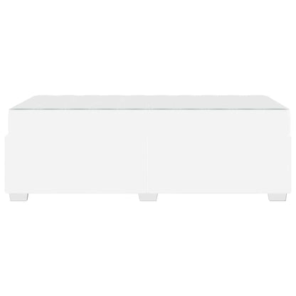 Struttura del letto Bianco 90 x 200 cm Pelle sintetica - homemem39