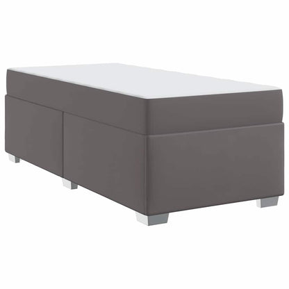 Struttura del letto Grigio 90 x 200 cm Pelle sintetica