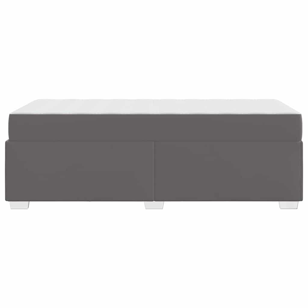 Struttura del letto Grigio 90 x 200 cm Pelle sintetica