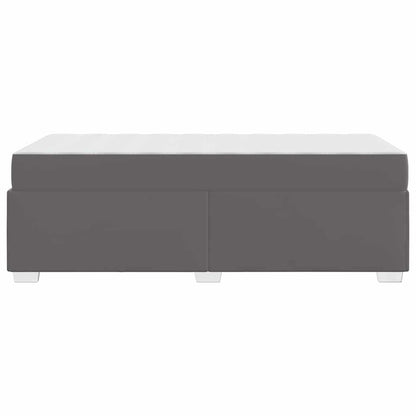 Struttura del letto Grigio 90 x 200 cm Pelle sintetica