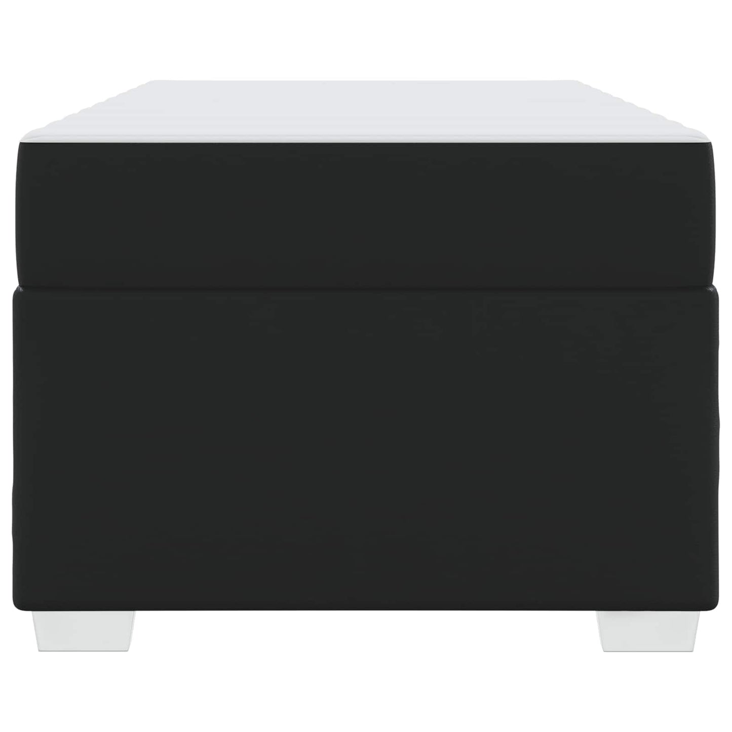 Struttura del letto con materasso Nero 100 x 200 cm Tessuto | homemem39