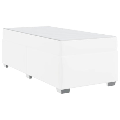 Struttura del letto con materasso Bianco 100 x 200 cm Tessuto | homemem39