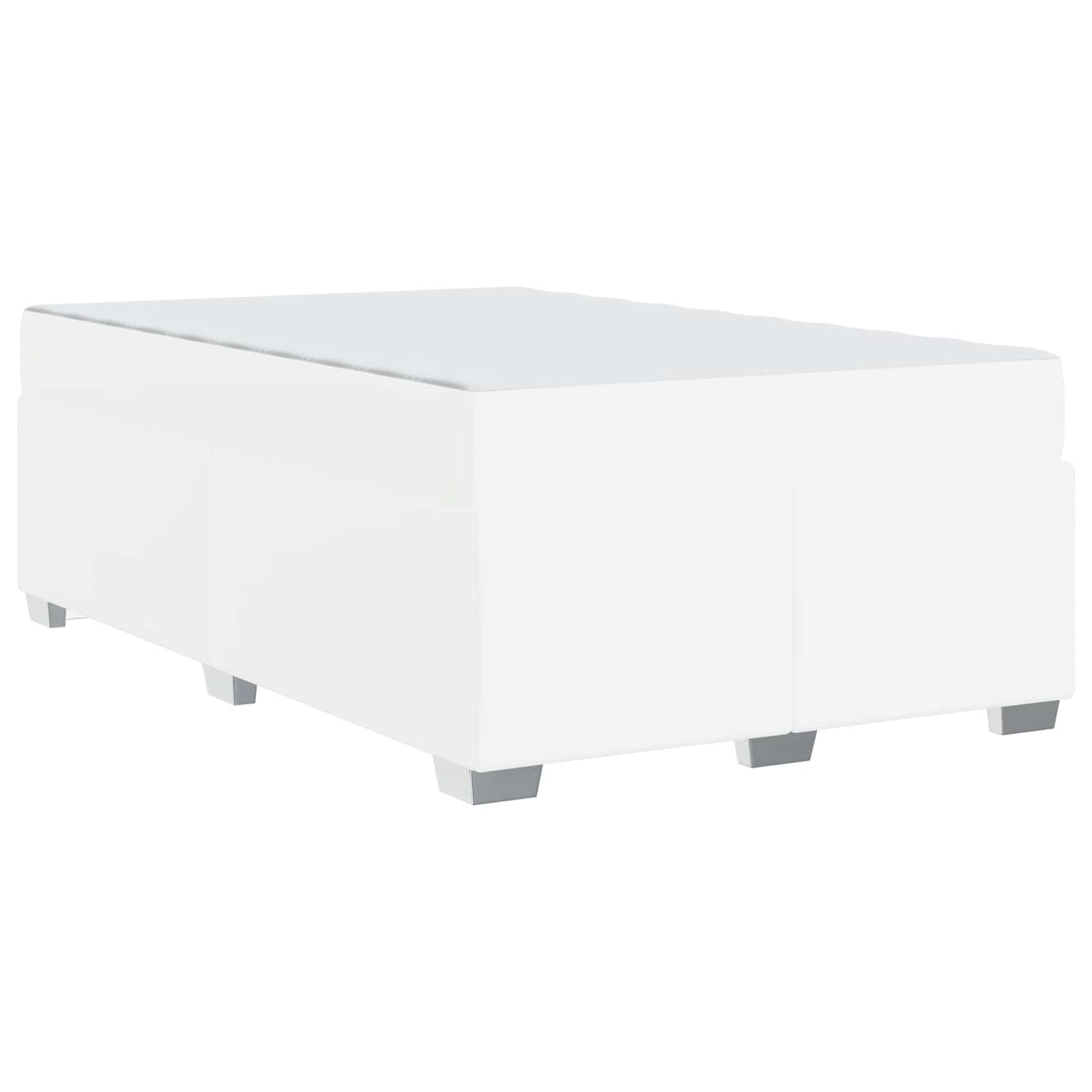 Struttura del letto con materasso Bianco 120 x 190 cm Tessuto | homemem39