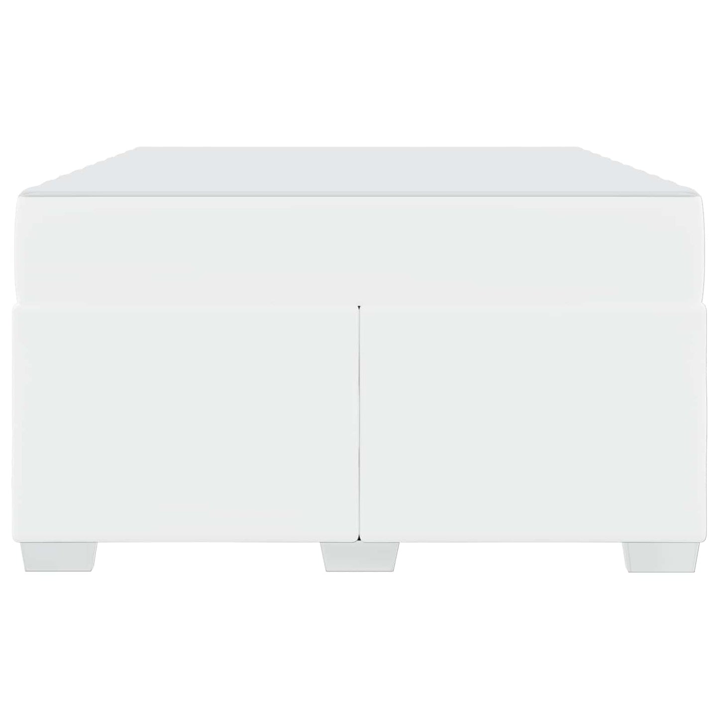 Struttura del letto con materasso Bianco 120 x 190 cm Tessuto | homemem39