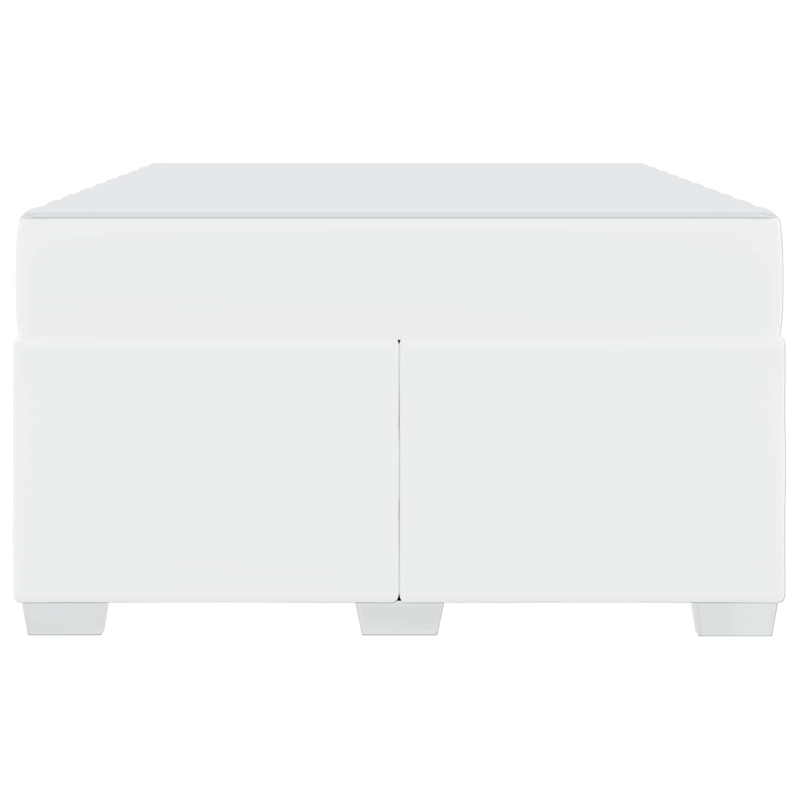 Struttura del letto con materasso Bianco 120 x 190 cm Tessuto | homemem39