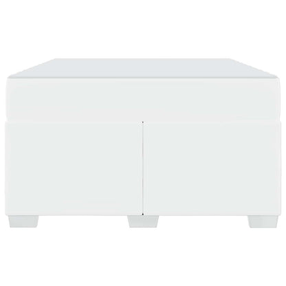 Struttura del letto con materasso Bianco 120 x 190 cm Tessuto