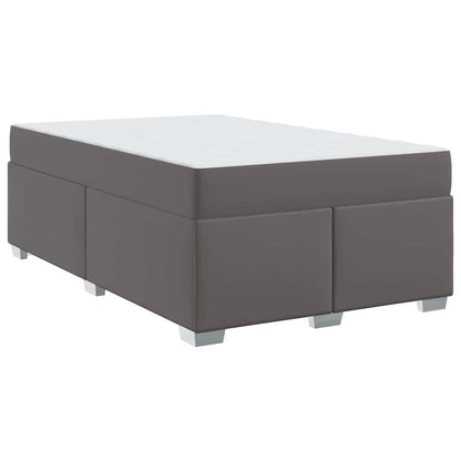 Struttura del letto Grigio 120 x 190 cm Pelle sintetica