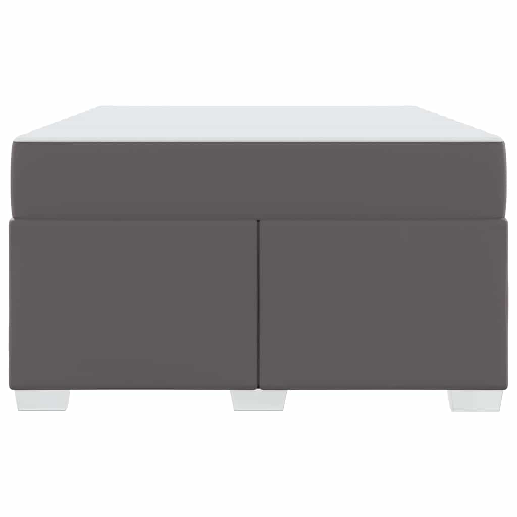 Struttura del letto Grigio 120 x 190 cm Pelle sintetica