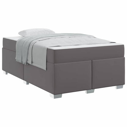 Struttura del letto Grigio 120 x 190 cm Pelle sintetica