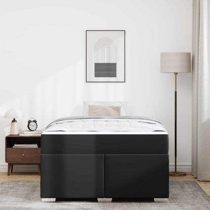 Struttura del letto con materasso Nero 120 x 200 cm Tessuto | homemem39