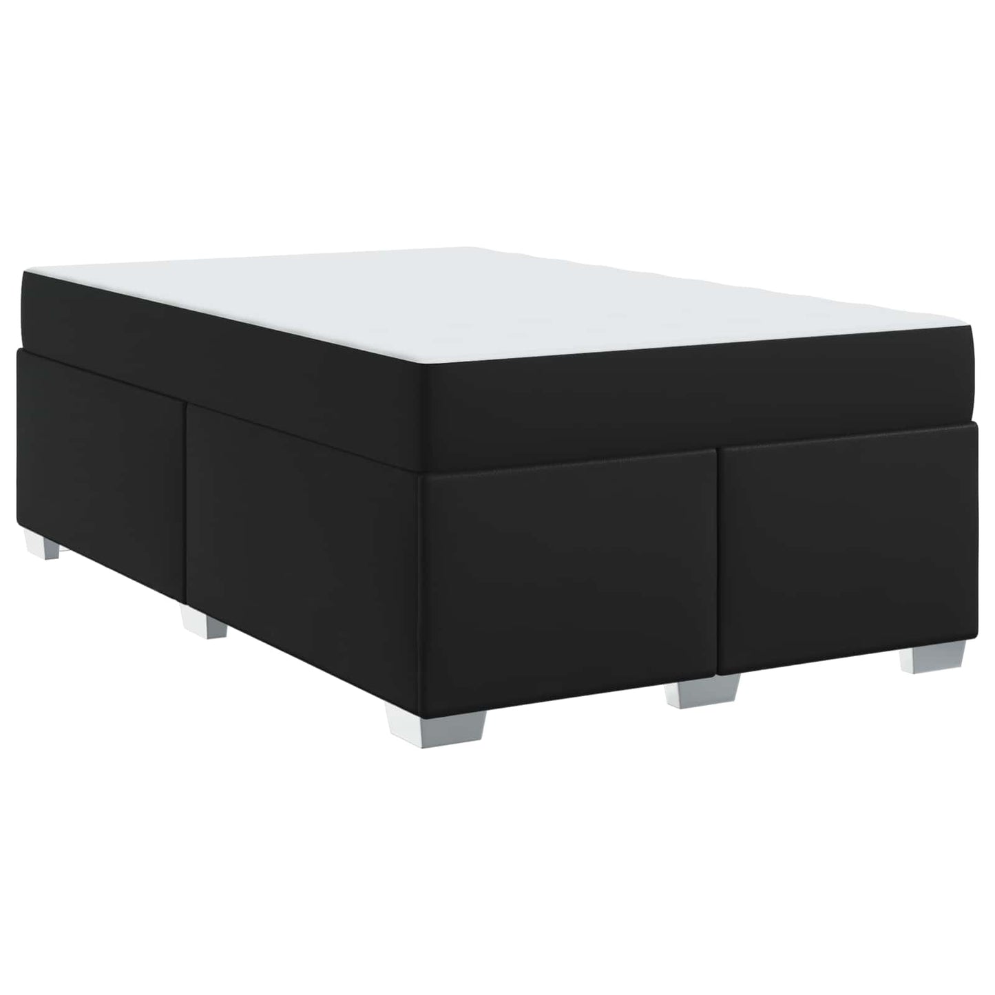 Struttura del letto con materasso Nero 120 x 200 cm Tessuto | homemem39