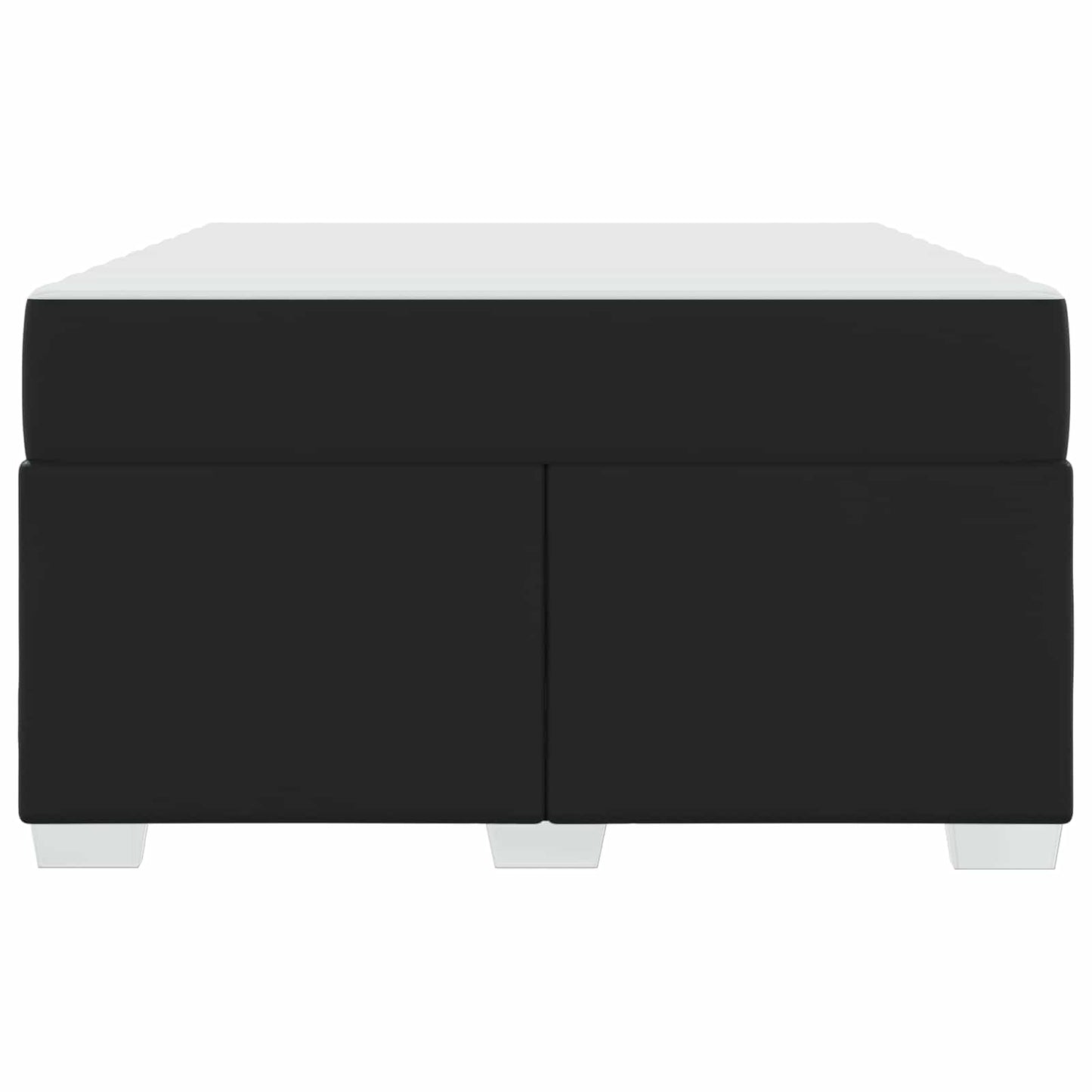 Struttura del letto con materasso Nero 120 x 200 cm Tessuto