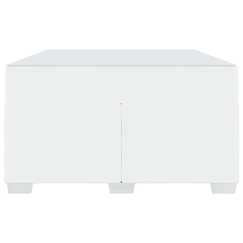 Struttura del letto Bianco 120 x 200 cm Pelle sintetica - homemem39