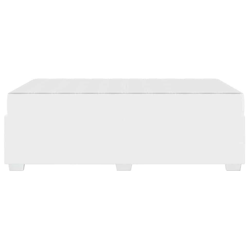 Struttura del letto con materasso Bianco 120 x 200 cm Tessuto