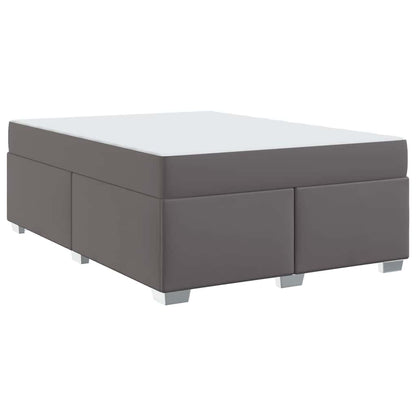 Struttura del letto Grigio 140 x 200 cm Pelle sintetica