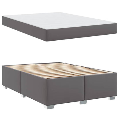 Struttura del letto Grigio 140 x 200 cm Pelle sintetica