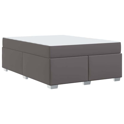 Struttura del letto Grigio 140 x 200 cm Pelle sintetica
