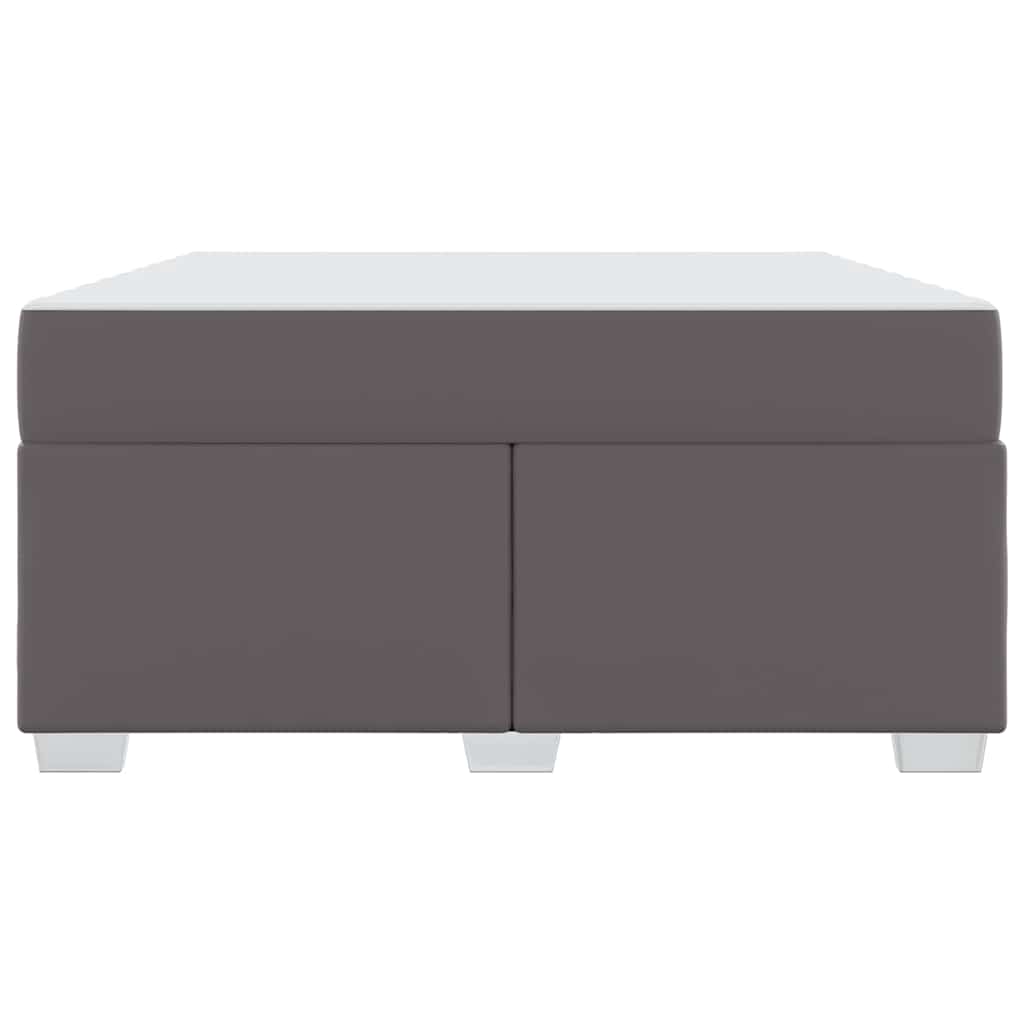 Struttura del letto Grigio 140 x 200 cm Pelle sintetica