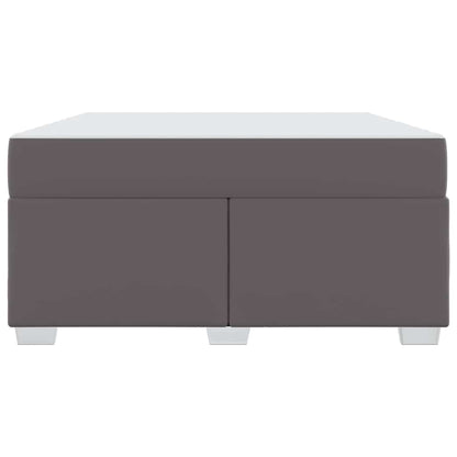 Struttura del letto Grigio 140 x 200 cm Pelle sintetica