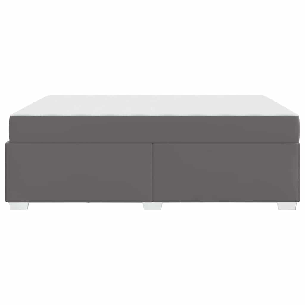 Struttura del letto Grigio 140 x 200 cm Pelle sintetica