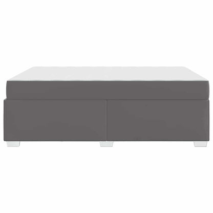 Struttura del letto Grigio 140 x 200 cm Pelle sintetica