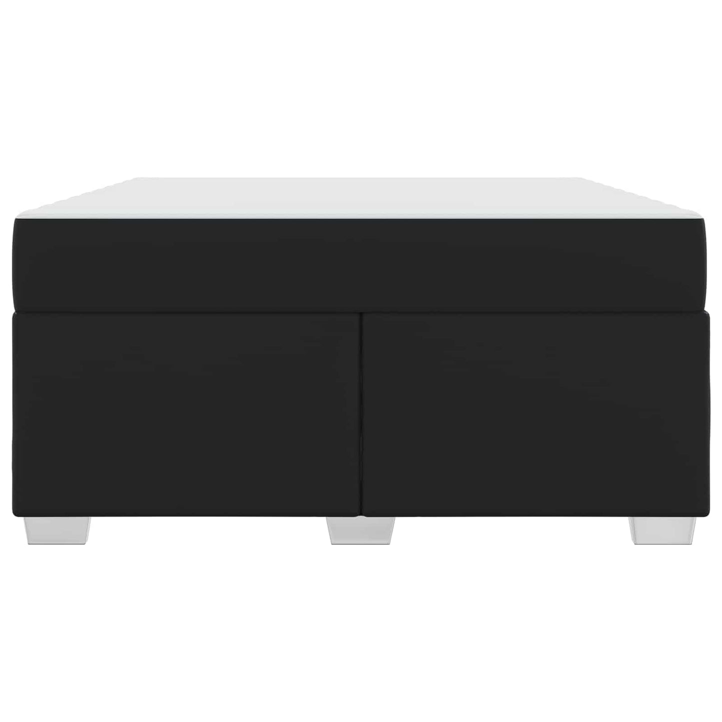 Struttura del letto con materasso Nero 160 x 200 cm Tessuto