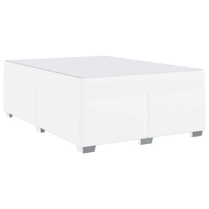 Struttura del letto Bianco 160 x 200 cm Pelle sintetica