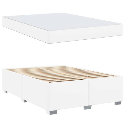 Struttura del letto Bianco 160 x 200 cm Pelle sintetica