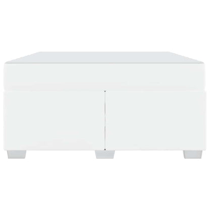Struttura del letto Bianco 160 x 200 cm Pelle sintetica