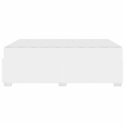 Struttura del letto Bianco 160 x 200 cm Pelle sintetica
