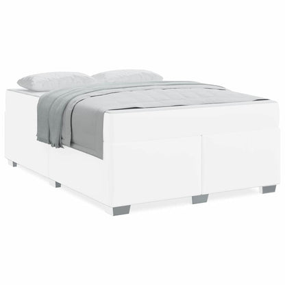 Struttura del letto Bianco 160 x 200 cm Pelle sintetica