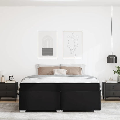 Struttura del letto Nero 180 x 200 cm Pelle sintetica - homemem39