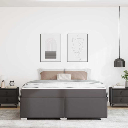 Struttura del letto Grigio 180 x 200 cm Pelle sintetica - homemem39