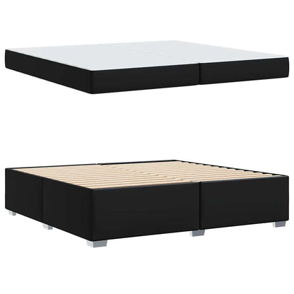 Struttura del letto Nero 200 x 200 cm Pelle sintetica - homemem39