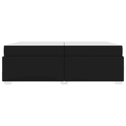 Struttura del letto Nero 200 x 200 cm Pelle sintetica - homemem39