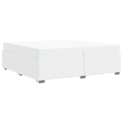 Struttura del letto Bianco 200 x 200 cm Pelle sintetica