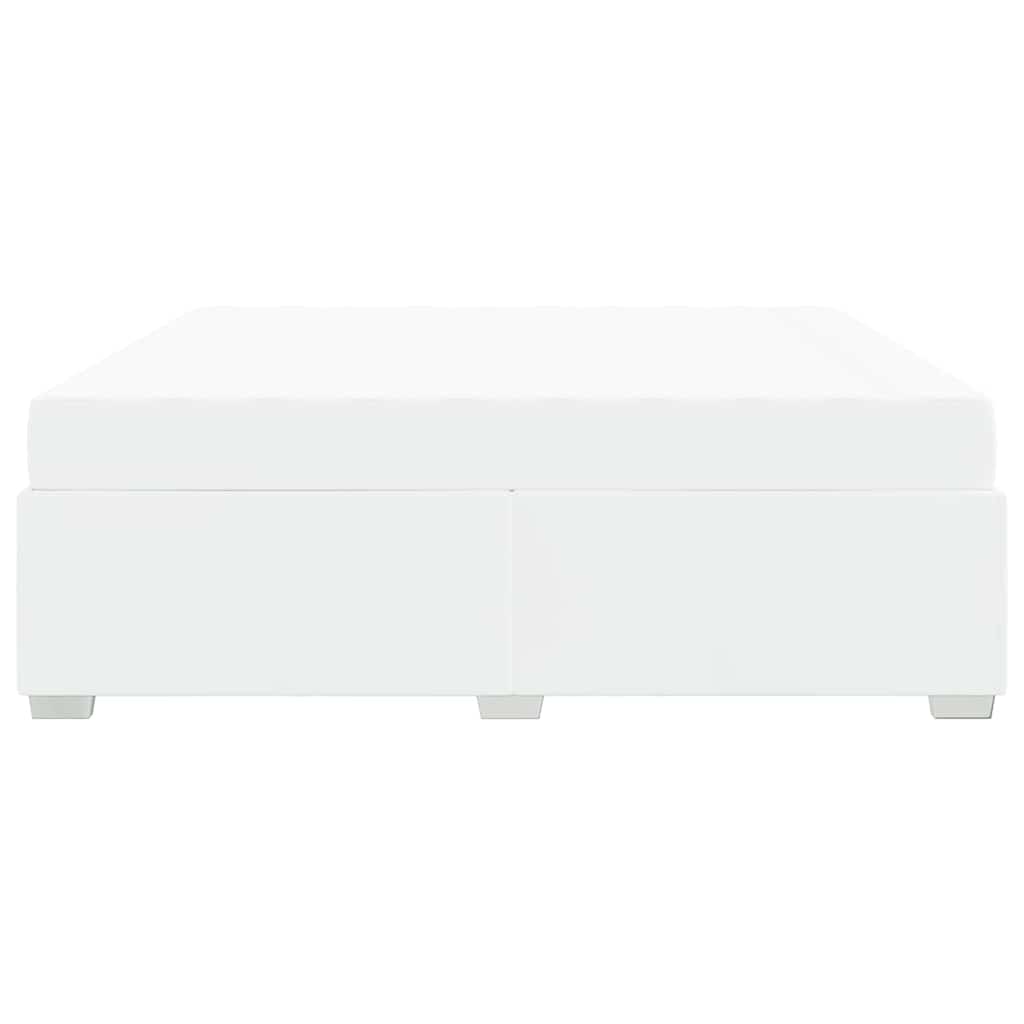 Struttura del letto Bianco 200 x 200 cm Pelle sintetica - homemem39