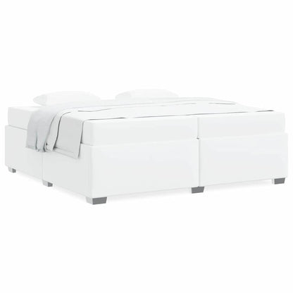 Struttura del letto Bianco 200 x 200 cm Pelle sintetica