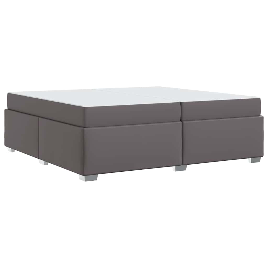 Struttura del letto Grigio 200 x 200 cm Pelle sintetica
