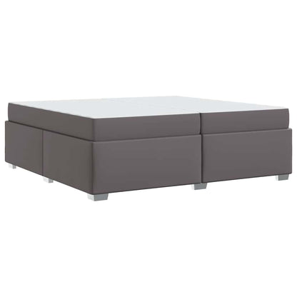 Struttura del letto Grigio 200 x 200 cm Pelle sintetica