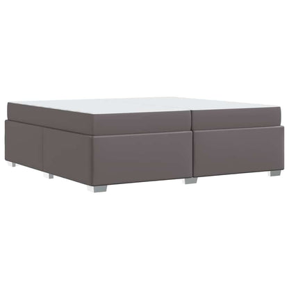 Struttura del letto Grigio 200 x 200 cm Pelle sintetica