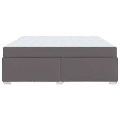 Struttura del letto Grigio 200 x 200 cm Pelle sintetica