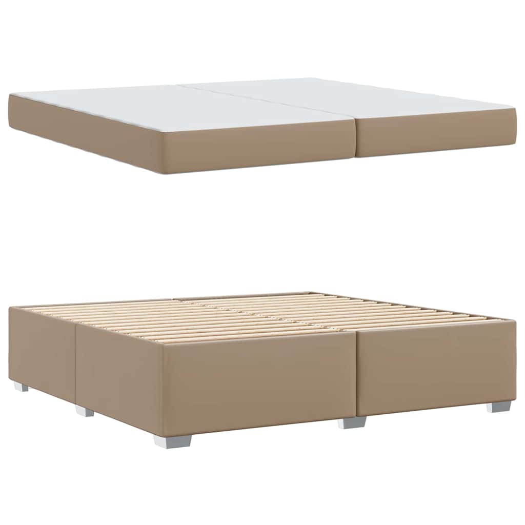 Struttura del letto Cappuccino 200 x 200 cm Pelle sintetica - homemem39