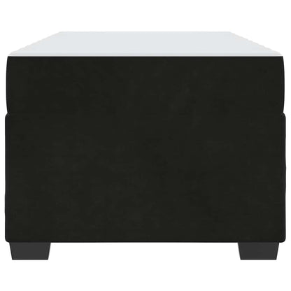 Struttura letto con materasso Nero 90 x 190 cm Velluto