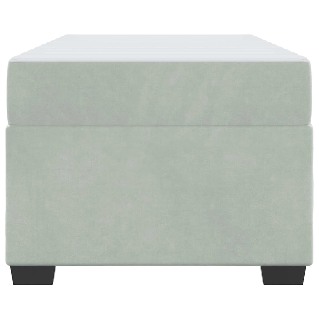 Struttura letto con materasso Grigio chiaro 100 x 200 cm - homemem39